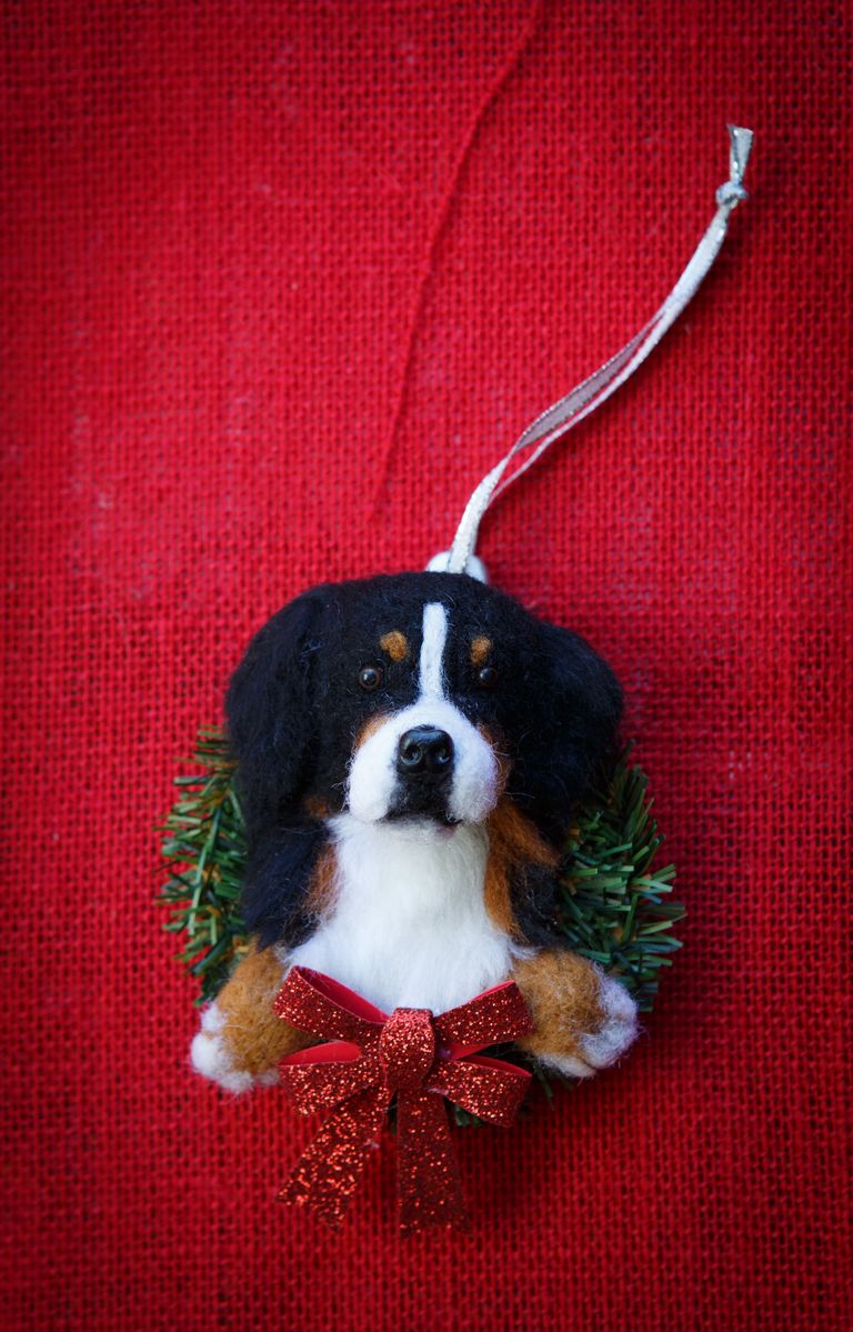 Bernese Mountain Dog Puppy Ornament